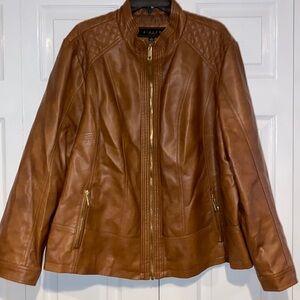 Giacca women’s size 3x pleather jacket